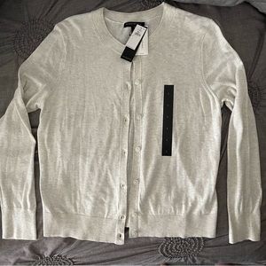 NWT Banana Republic Cardigan Light Grey Large